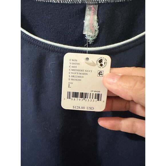 FP Movement Free People Activewear Athleisure Cropped SS Colorblock Tank, size L - Picture 2 of 7